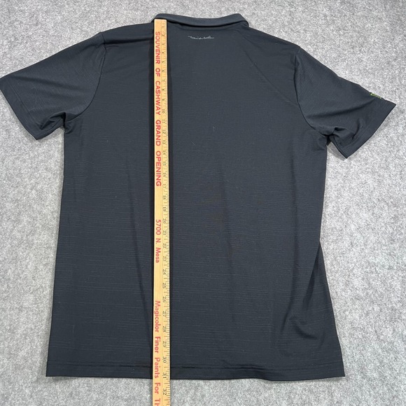 Travis Mathew Black‎ Heather The Heater Short Sleeve Polo Shirt Men's Size XL - Picture 6 of 7
